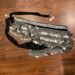 Belly dance coin skirt